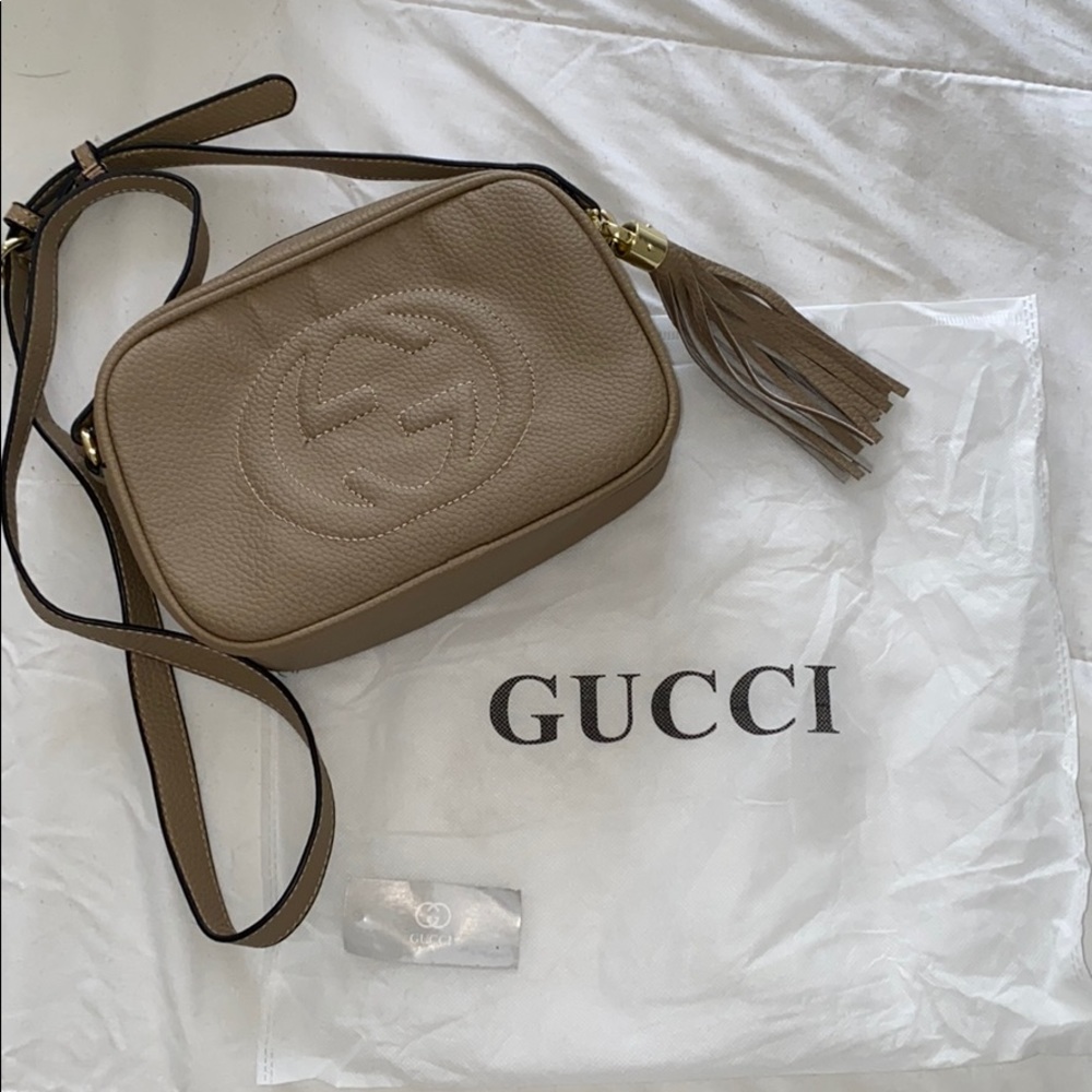 Nude Beige Crossbody Bag Purse